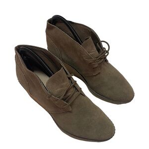 Clarks Hazen Charm Wedge Dessert Booties | Color: Brown/Red/Tan | Size: 8.5M